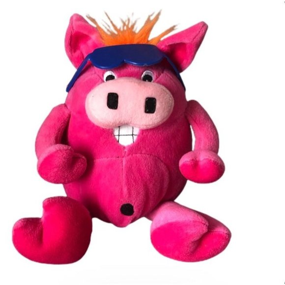 RARE Kellogs Cereal Prize ERN crazy pig plush stuffed toy - Picture 1 of 7